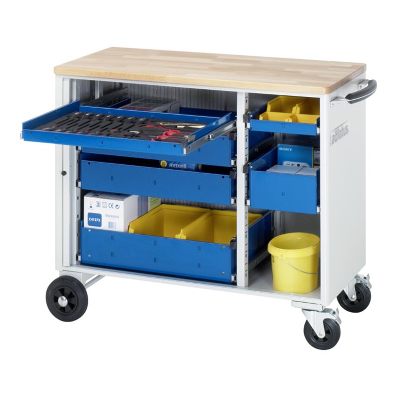 Rau Werkzeugwagen mit 4 Schubladen Buche BxTxH 1025x520x890mm