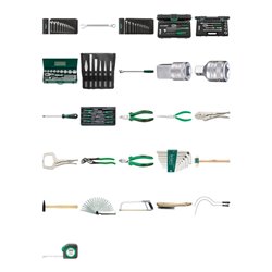 Stahlwille Baumaschinensatz Gewicht 35,8kg 129tlg.