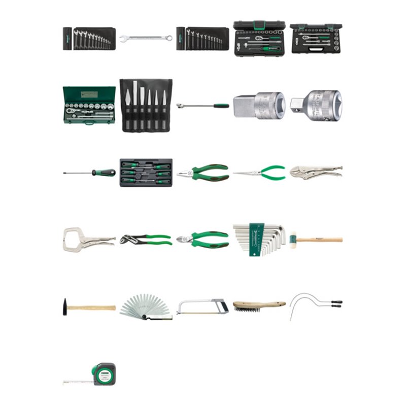 Stahlwille Baumaschinensatz Gewicht 35,8kg 129tlg.