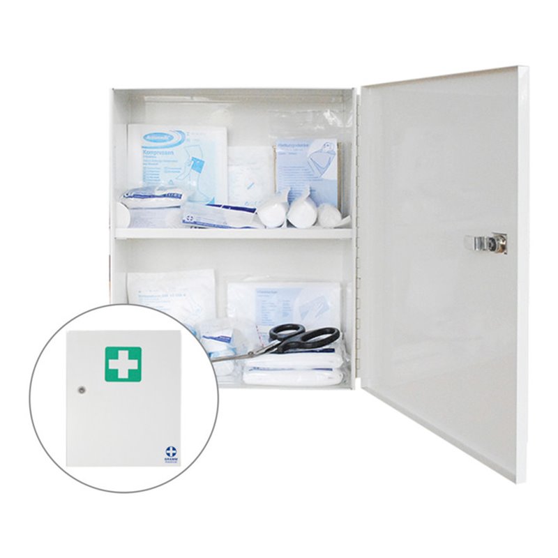 GRAMM medical Metall-Verbandschrank A DIN 13 157