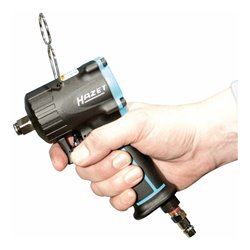 HAZET Schlagschrauber extra kurz 9011M Lösemoment maximal: 461 Nm Vierkant massiv 10 mm (3/8 Zoll) Jumbo Hammer-Schlagwerk