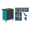 HAZET Werkstattwagen Assistent mit Sortiment 177-7/217 Schubladen flach: 6 x 80 x 527 x 348 mm Schubladen hoch: 1 x 165 x 527 x 