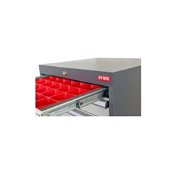 STIER Schubladeneinteilung Kleinteilekästen BLH 50 mm Innenmaß 500x450 mm 18 KTK 75x150 mm