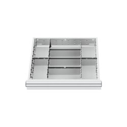 STIER Schubladeneinteilung Metalleinteilung BLH 75 mm Innenmaß 500x450 mm 8 Fächer