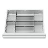 STIER Schubladeneinteilung Metalleinteilung BLH 100/125 mm Innenmaß 500x450 mm 8 Fächer