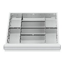 STIER Schubladeneinteilung Metalleinteilung BLH 150/175 mm Innenmaß 500x450 mm 8 Fächer