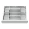 STIER Schubladeneinteilung Metalleinteilung BLH 200-300 mm Innenmaß 500x450 mm 8 Fächer