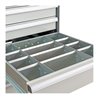 STIER Schubladeneinteilung Metalleinteilung BLH 150/175 mm Innenmaß 500x450 mm 12 Fächer 6 x TW 125