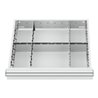 STIER Schubladeneinteilung Metalleinteilung BLH 200-300 mm Innenmaß 500x450 mm 6 Fächer