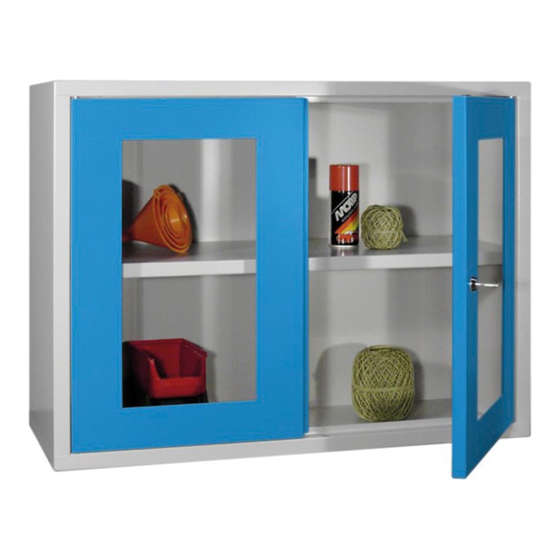 Bedrunka+Hirth Wandhängeschrank mit 2 Vollblech Türen mit glatter Rückwand