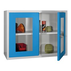 Bedrunka+Hirth Wandhängeschrank mit 2 Sichtfenster Türen mit glatter Rückwand