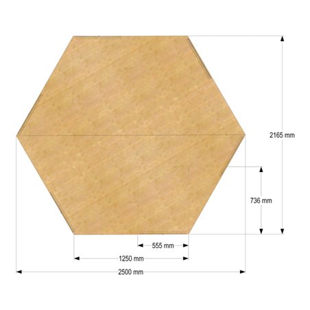 Bedrunka+Hirth 6-Eck-Arbeitsplatte