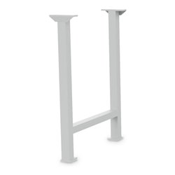 Bedrunka+Hirth Fußgestell aus Vierkantrohr BxTxH 150 x 650 x 819 mm