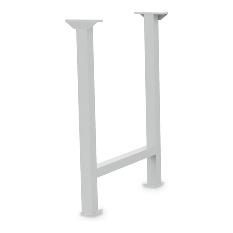 Bedrunka+Hirth Fußgestell aus Vierkantrohr BxTxH 150 x 650 x 819 mm