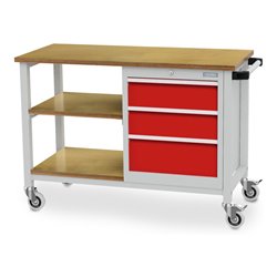 Bedrunka+Hirth Mobile Werkbank T500 mit 3 Schubladen