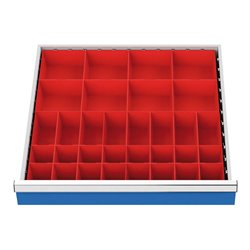 Bedrunka+Hirth Schubladeneinsatz Serie 700 mit 32 Kleinteilekästen