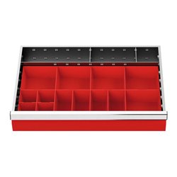 Bedrunka+Hirth Schubladeneinsatz Serie T500-6 Kleinteilekästen