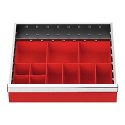 Bedrunka+Hirth Schubladeneinsatz Serie T500-4 Kleinteilekästen