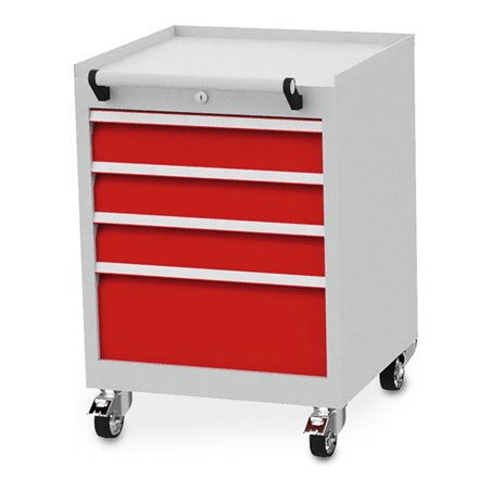 Bedrunka+Hirth Mobiler Schubladenschrank T 500 R 18-16 mit 4 Schubladen