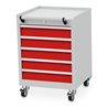 Bedrunka+Hirth Mobiler Schubladenschrank T 500 R 18-16 mit 5 Schubladen