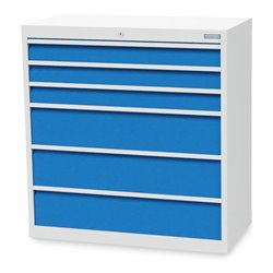 Bedrunka+Hirth Schubladenschrank Serie T500-9 mit 6 Schubladen 3x100 3x200 mm