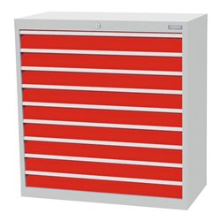 Bedrunka+Hirth Schubladenschrank Serie T500-9 mit 9 Schubladen 9x100 mm