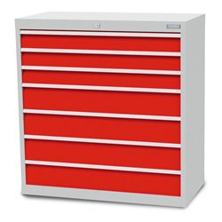 Bedrunka+Hirth Schubladenschrank Serie T500-9 mit 7 Schubladen 3x100 4x150 mm
