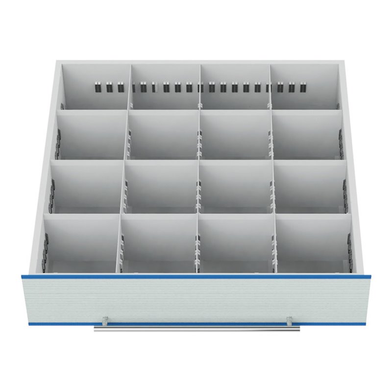 Bedrunka+Hirth Metallunterteilung Breite 700mm 16 Fächer