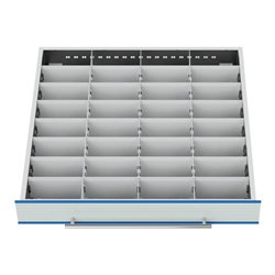 Bedrunka+Hirth Metallunterteilung Breite 700mm 32 Fächer