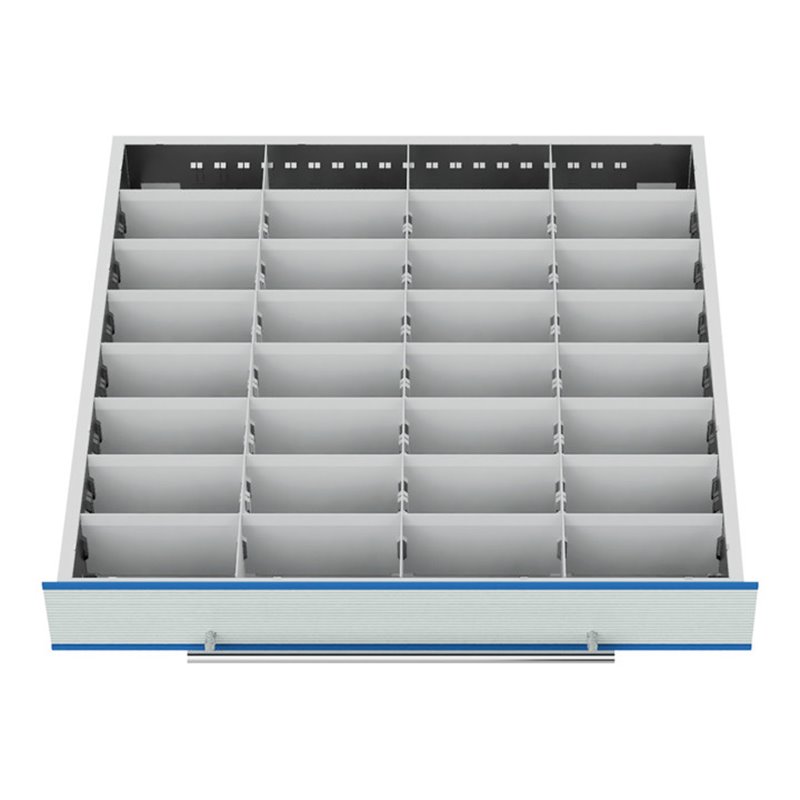 Bedrunka+Hirth Metallunterteilung Breite 700mm 32 Fächer