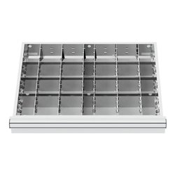 STIER Schubladeneinteilung Metalleinteilung BLH 75 mm Innenmaß 600x450 mm 24 Fächer