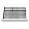 STIER Schubladeneinteilung Metalleinteilung BLH 75 mm Innenmaß 600x450 mm 12 Fächer 6 x TW 225