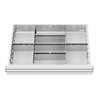STIER Schubladeneinteilung Metalleinteilung BLH 100/125 mm Innenmaß 600x450 mm 8 Fächer