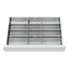 STIER Schubladeneinteilung Metalleinteilung BLH 150/175 mm Innenmaß 600x450 mm 12 Fächer 6 x TW 225