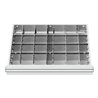 STIER Schubladeneinteilung Metalleinteilung BLH 200-300 mm Innenmaß 600x450 mm 24 Fächer