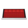 STIER Schubladeneinteilung Kleinteilekästen BLH 50 mm Innenmaß 800x450 mm 40 KTK 75x75 mm