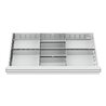 STIER Schubladeneinteilung Metalleinteilung BLH 75 mm Innenmaß 800x450 mm 8 Fächer