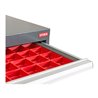 STIER Schubladeneinteilung Kleinteilekästen BLH 28 mm Innenmaß 800x450 mm 30 KTK 75x150 mm