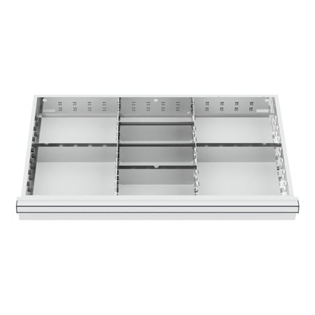 STIER Schubladeneinteilung Metalleinteilung BLH 150/175 mm Innenmaß 800x450 mm 8 Fächer