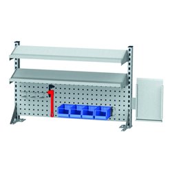 STIER Multiwandaufbau BxH 1000x650 mm 2 Fachböden 1000x220 mm