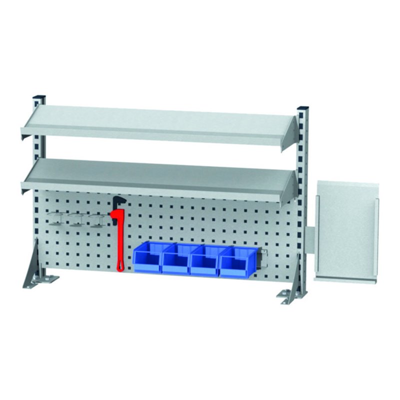 STIER Multiwandaufbau BxH 1000x650 mm 2 Fachböden 1000x220 mm