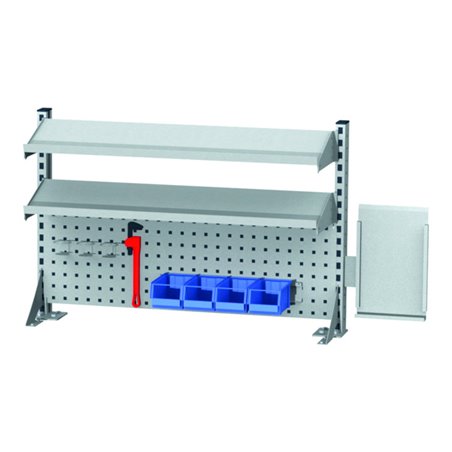 STIER Multiwandaufbau BxH 1000x650 mm 2 Fachböden 1000x220 mm
