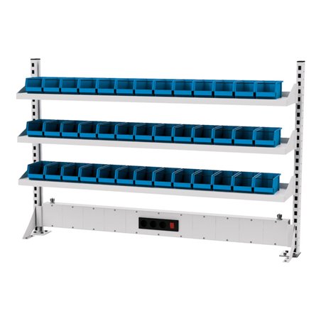 STIER Multiwandaufbau BxH 1500x950 mm 3 Fachböden