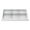 STIER Schubladeneinteilung Metalleinteilung BLH 100/125 mm Innenmaß 800x450 mm 6 Fächer