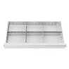 STIER Schubladeneinteilung Metalleinteilung BLH 100/125 mm Innenmaß 800x450 mm 6 Fächer