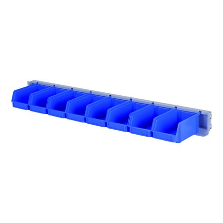 STIER Behälterträger inklusive Sichtlagerkästen Breite 942 mm 6 Sachtlagerkästen Größe 3