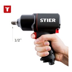 STIER Druckluft-Schlagschrauber 1/2' - 1750 Nm
