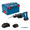 Bosch Akku-Säbelsäge GSA 18 V-LI mit 2 x 5,0 Ah Li-Ion Akku L-BOXX
