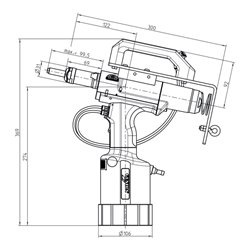 Gesipa Blindnietmuttern-Setzgerät FireFox 2F Axial eco - M 5