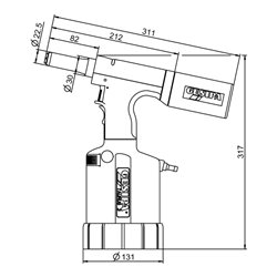 Gesipa Schliessringbolzen-Setzgerät TAURUS 3 4,8 mm Magna-Grip®